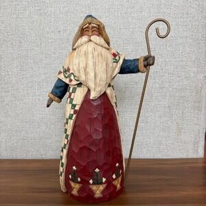 Jim Shore Heartwood Creek "Santa with Crook" Figurine 2002 #105533 Enesco - 12"